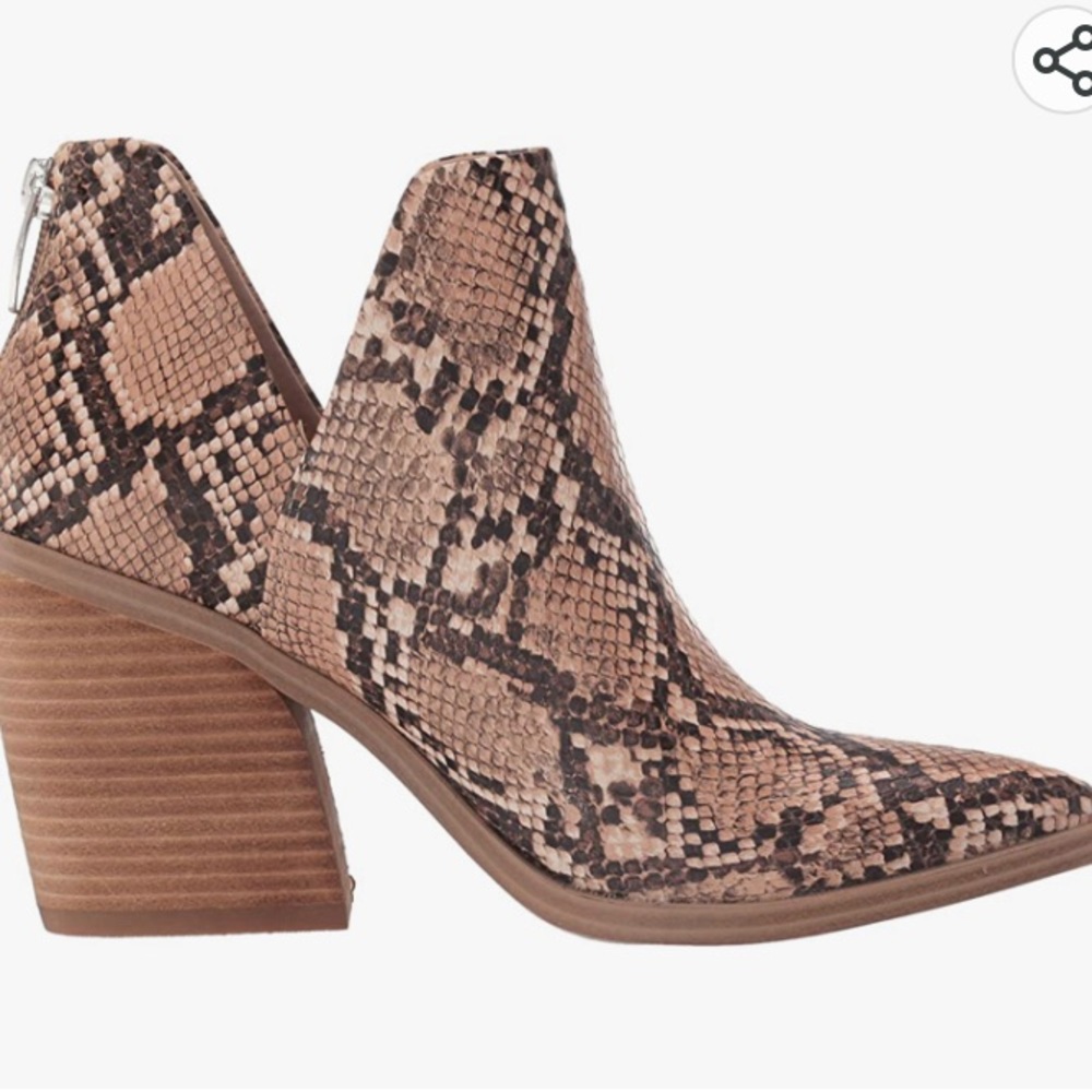 Snakeskin Steven Madden Alyse Booties size 8